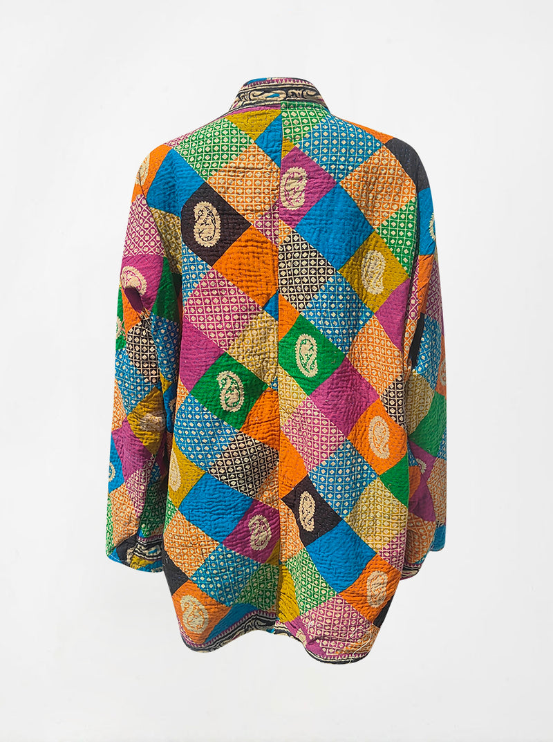 kantha vintage long jacket lovely (holi)