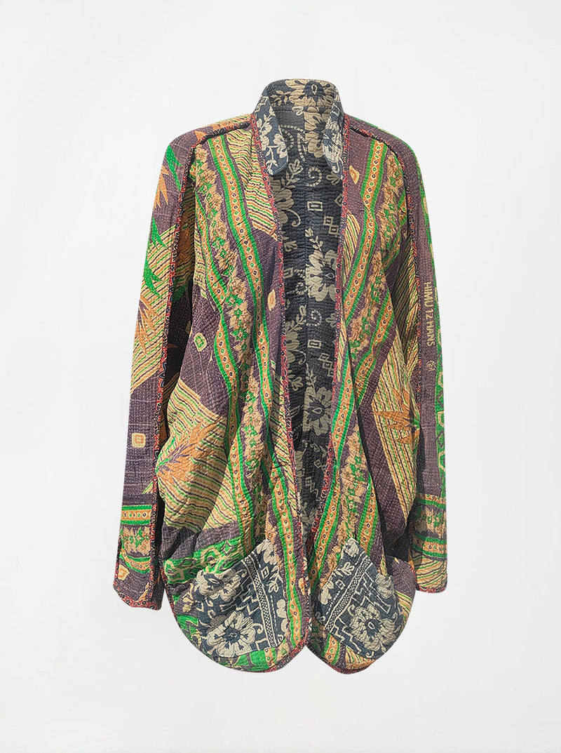 kantha vintage long jacket lama (holi)