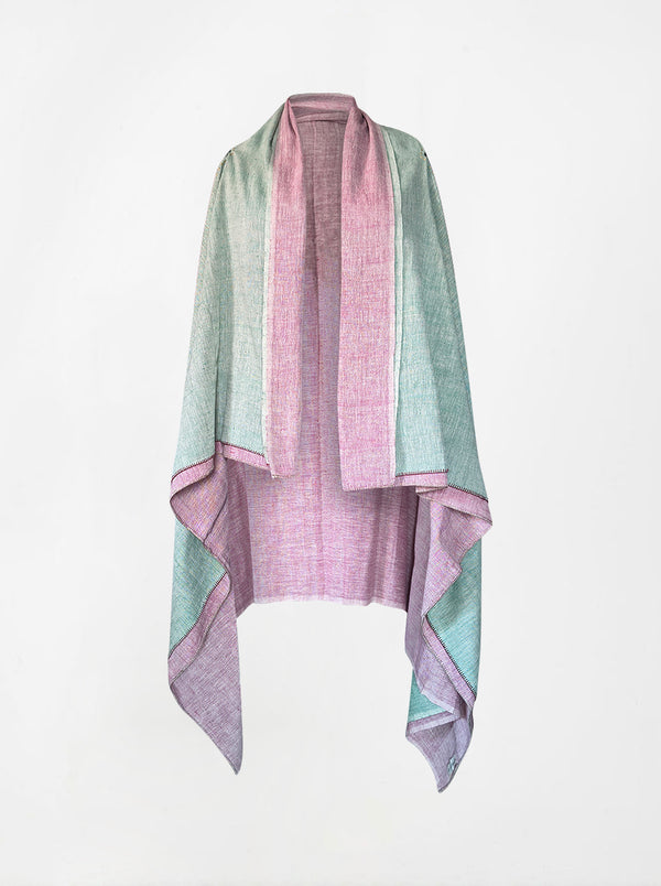 cape infinity duo kala organic cotton sea foam and baby pink (double layer)