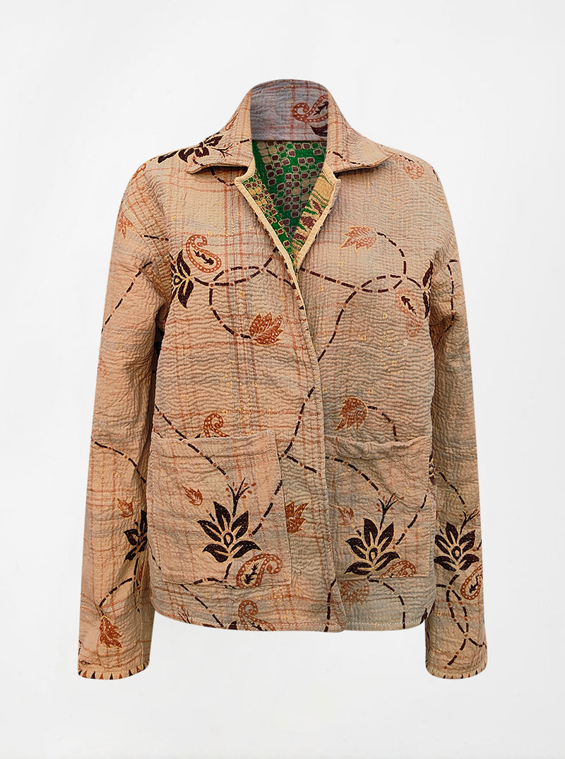 kantha reversible collar jacket shanaya (butterfly)
