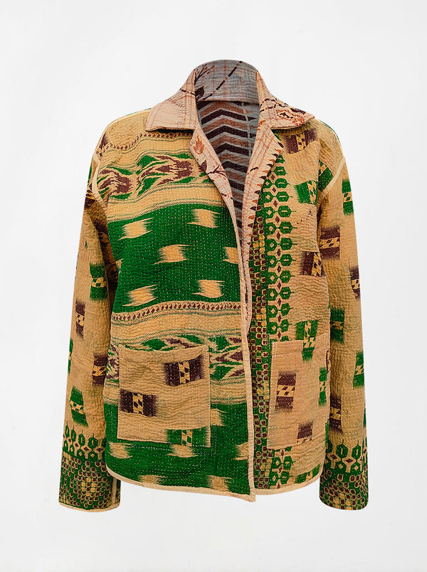 kantha reversible collar jacket shanaya relove never worn