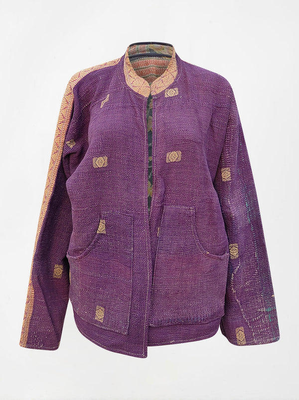 kantha reversible collar vest samaira (butterfly)