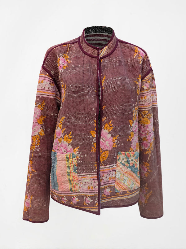 kantha reversible collar vest shanu (butterfly)