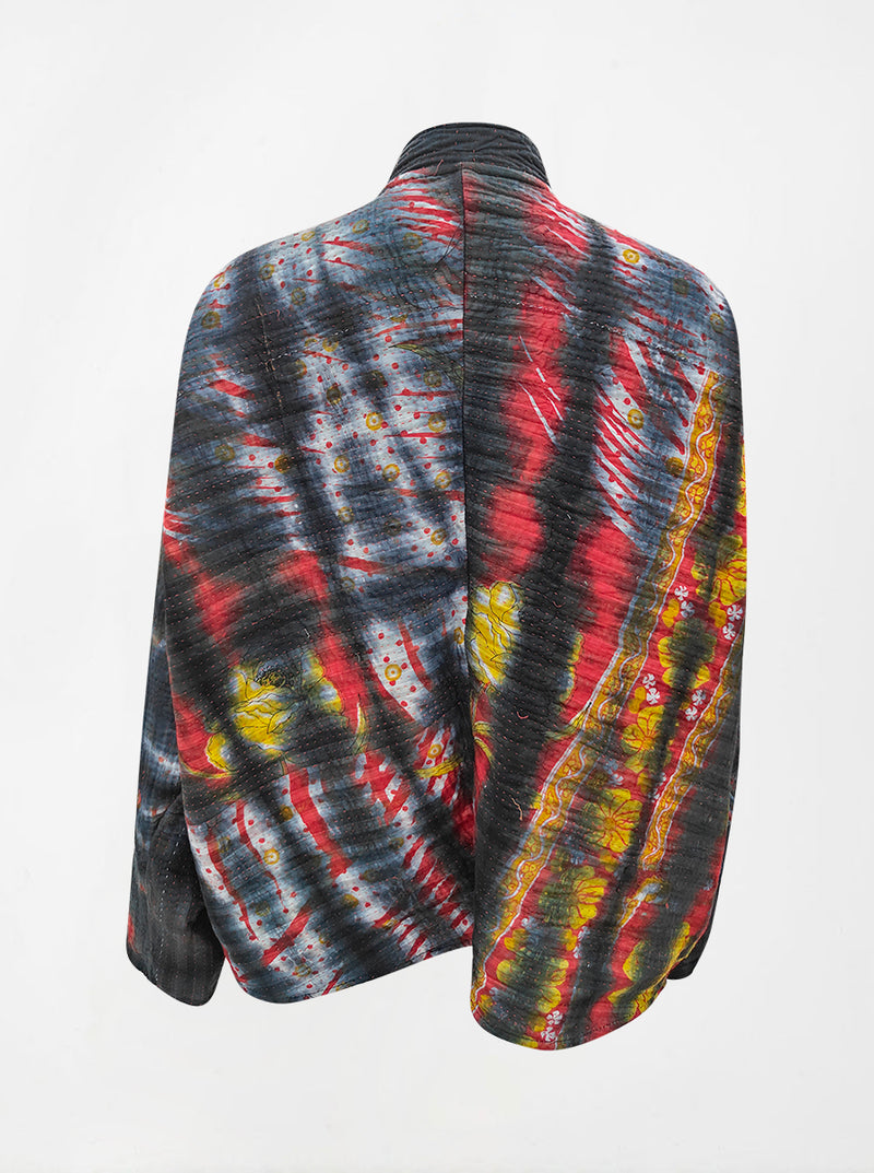 kantha vintage short jacket manorama (tie and dye)