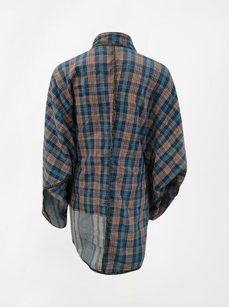 kantha vintage long jacket maya