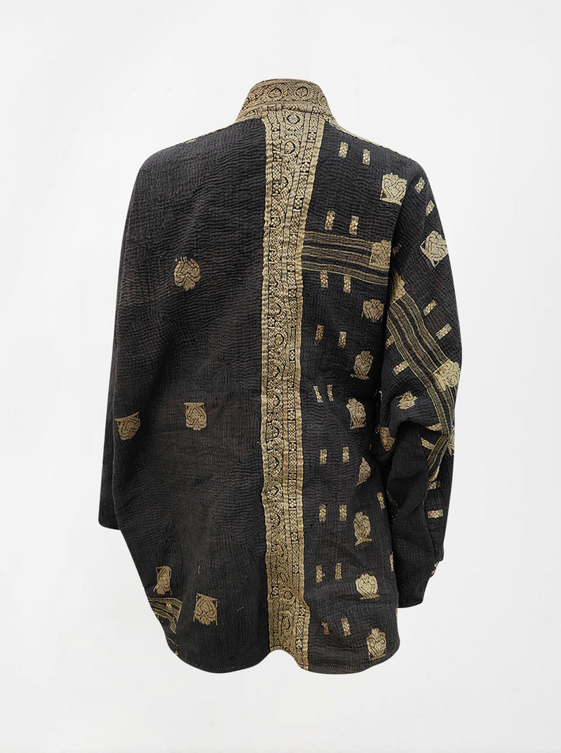 kantha vintage long jacket meesha
