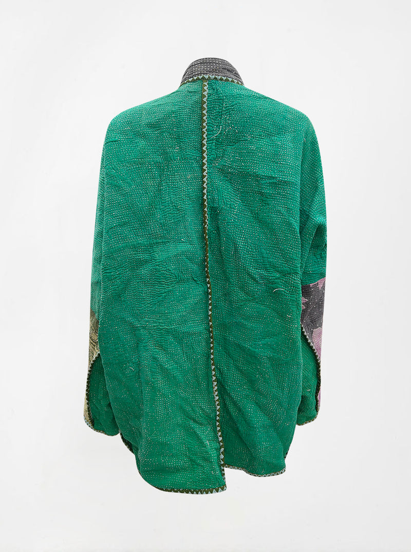 kantha vintage long jacket mansi