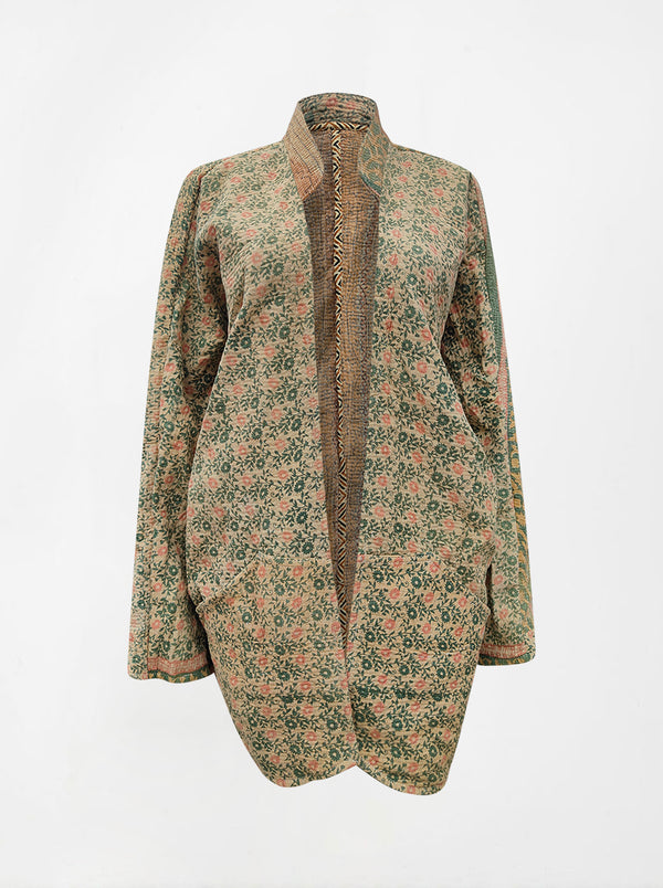 kantha vintage long jacket mahima