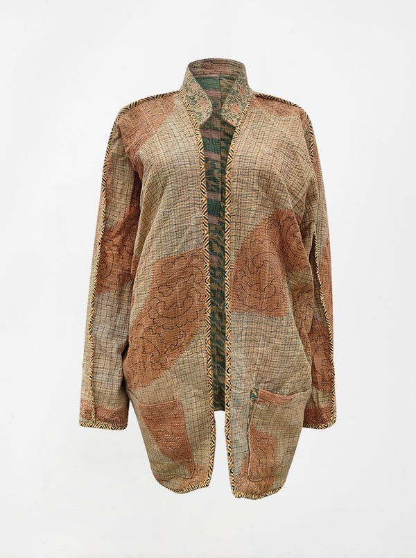 kantha vintage long jacket mahima