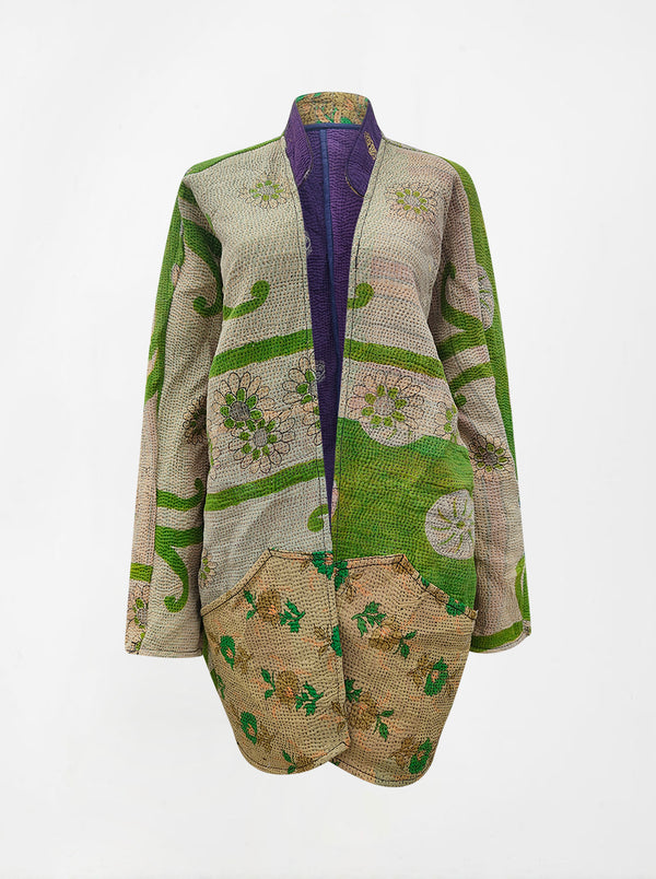 kantha vintage long jacket karuna