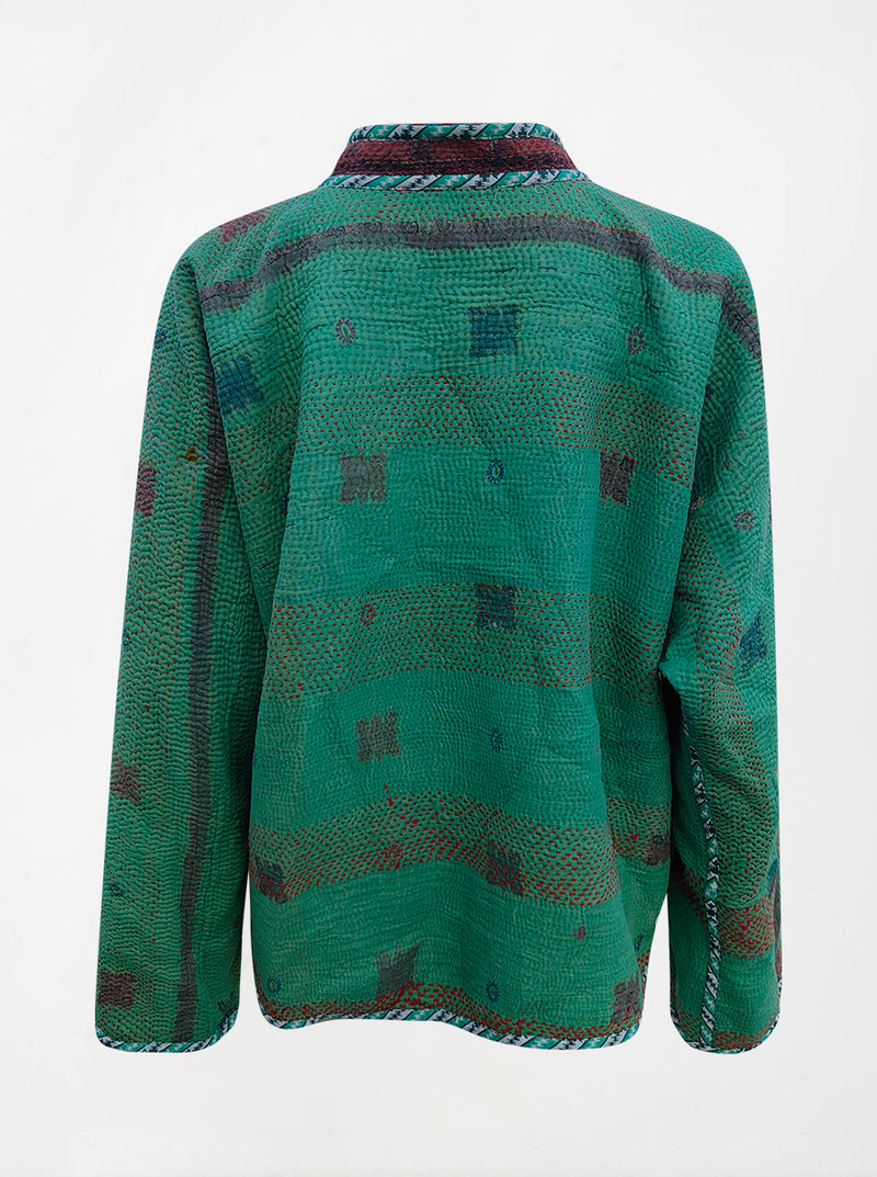 kantha vintage reversible collar vest parvati (boutique)