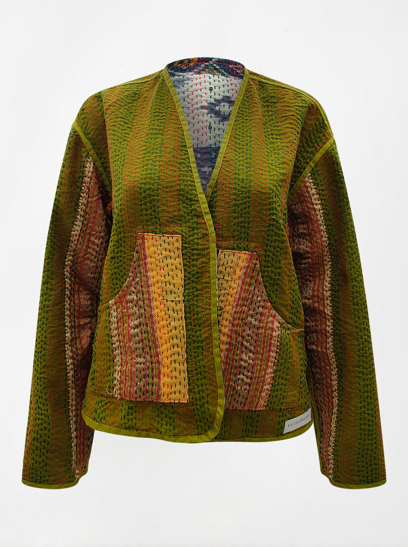 kantha vintage reversible vest radha (resha)