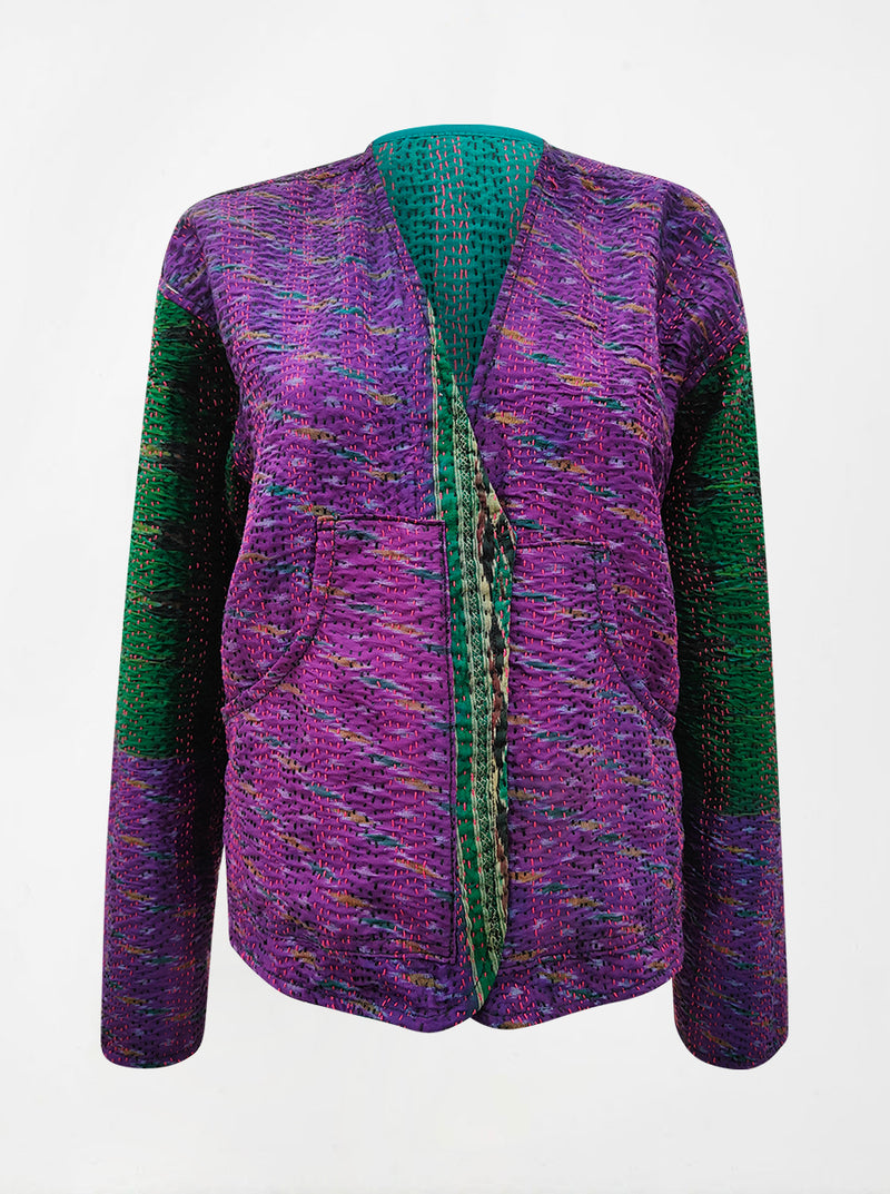 kantha vintage reversible vest rupa (resha)