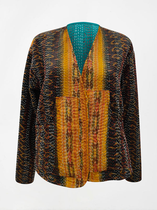kantha vintage reversible vest hema (resha)