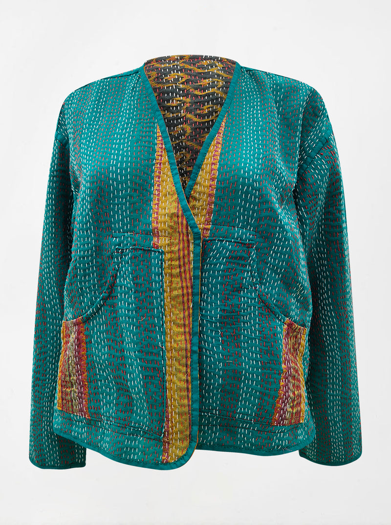 kantha vintage reversible vest hema (resha)