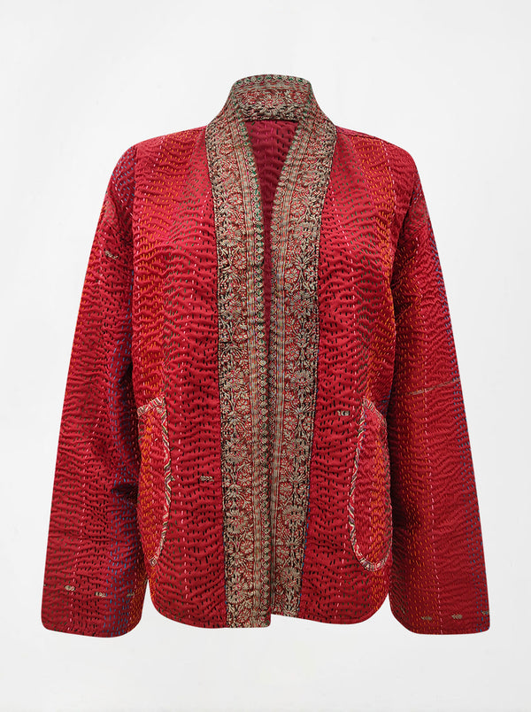 kantha vintage kimono purva (banarasi)