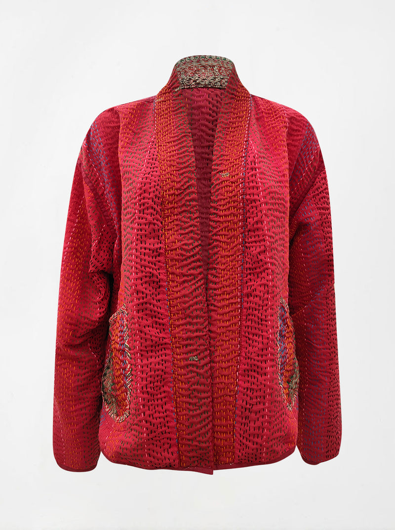 kantha vintage kimono purva (banarasi)