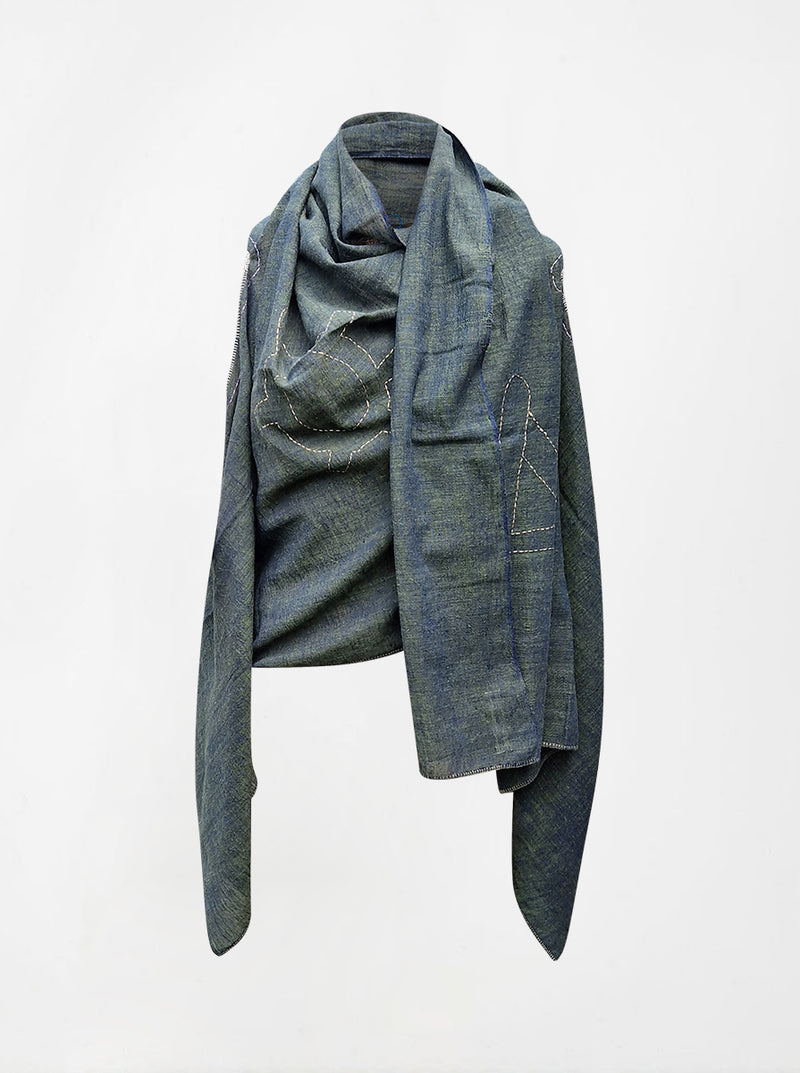 cape infinity duo kala organic cotton single layer green