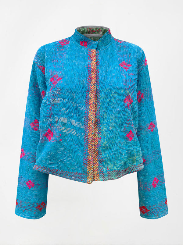 kantha vintage crop jacket  radha (shravan)