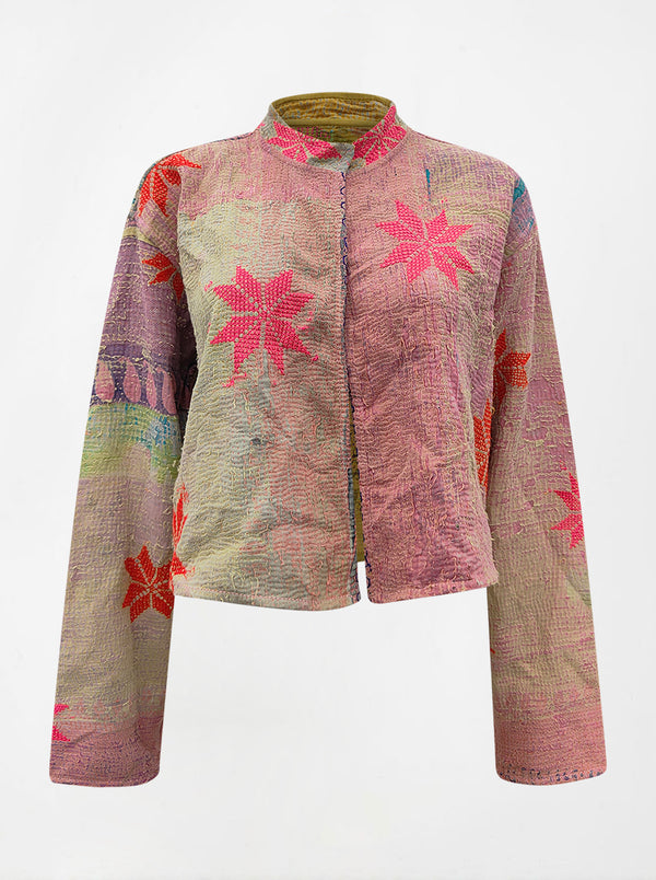 kantha vintage crop jacket  reema (shravan)