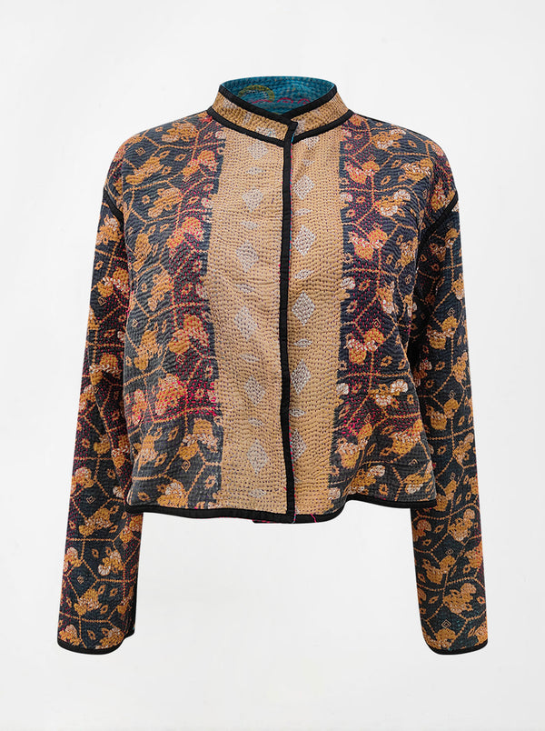kantha vintage crop jacket seema (shravan)