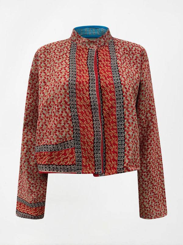 kantha vintage crop jacket shona (shravan)