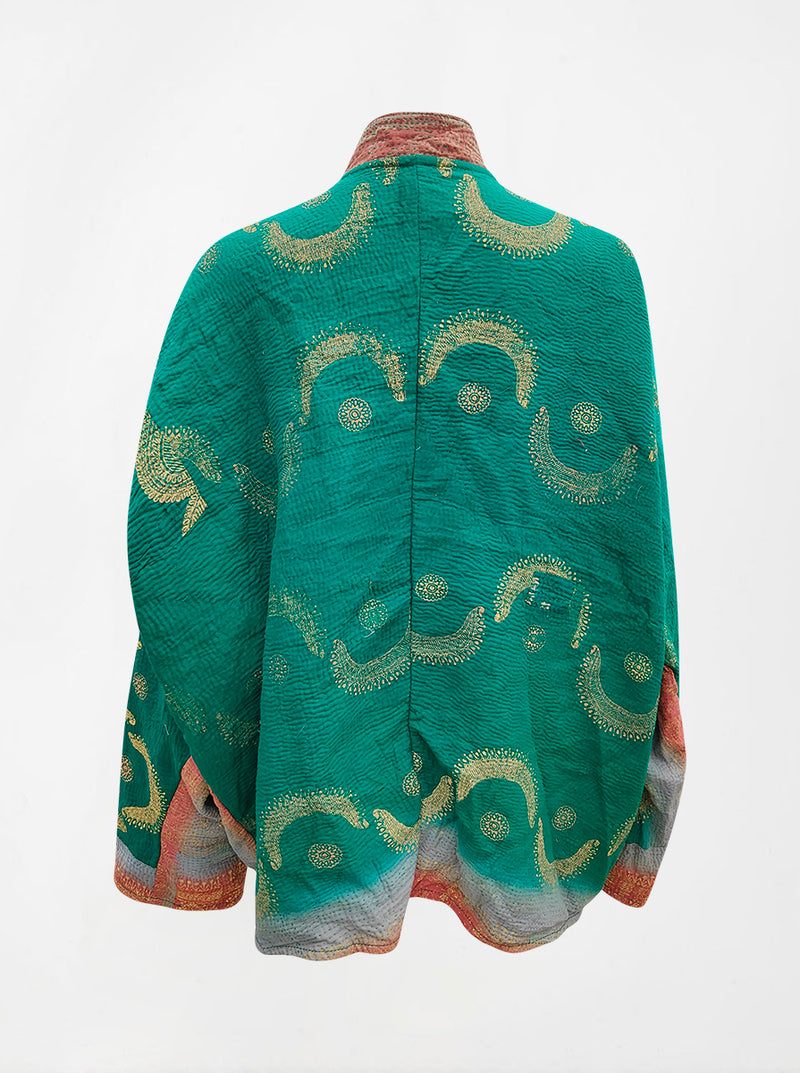 kantha vintage short jacket shampi (shravan)