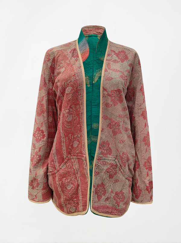 kantha vintage short jacket shampi (shravan)