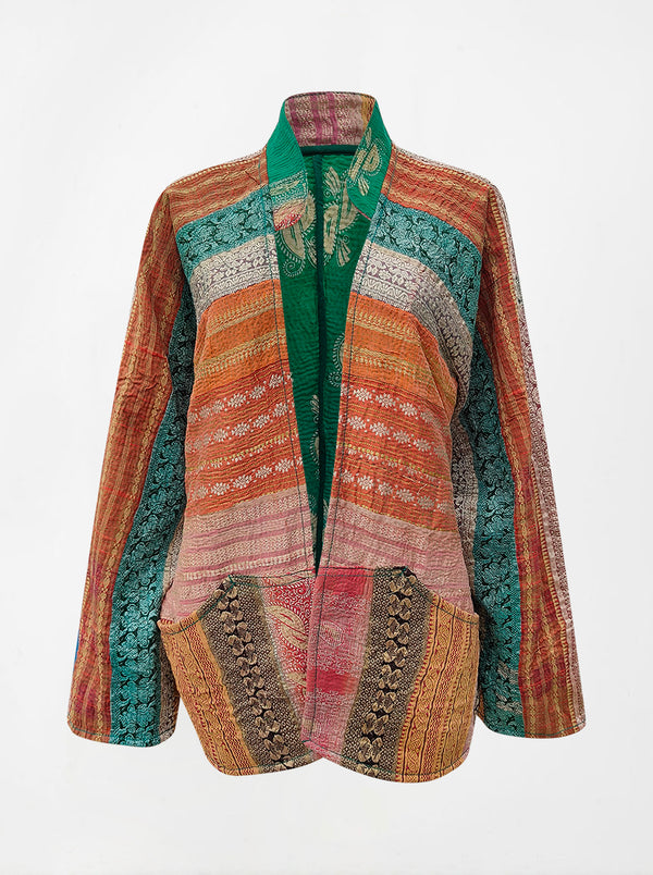 kantha vintage short jacket sapna (shravan)