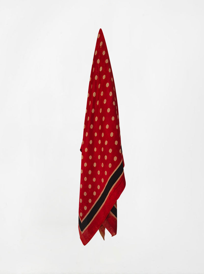 dot ajarakh silk shawl