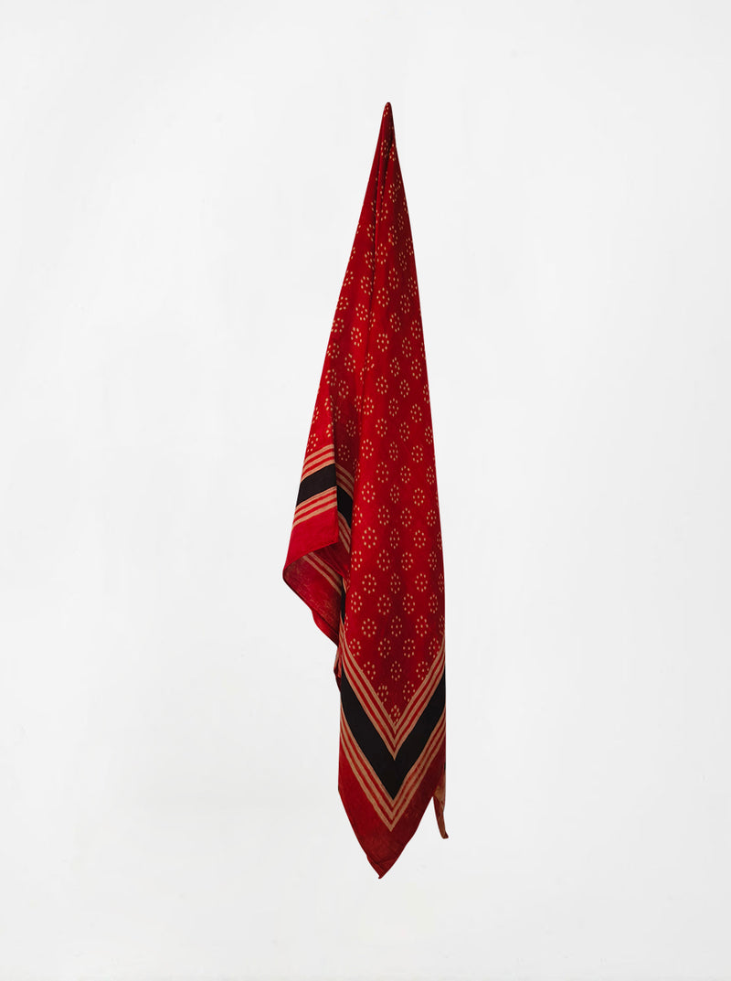dot ajarakh silk shawl