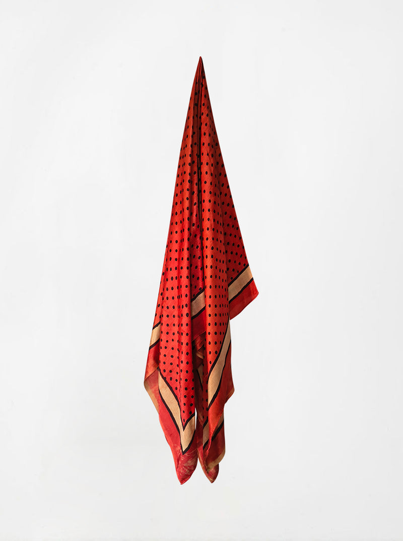 dot ajarakh silk shawl