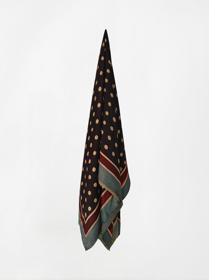 dot ajarakh silk shawl