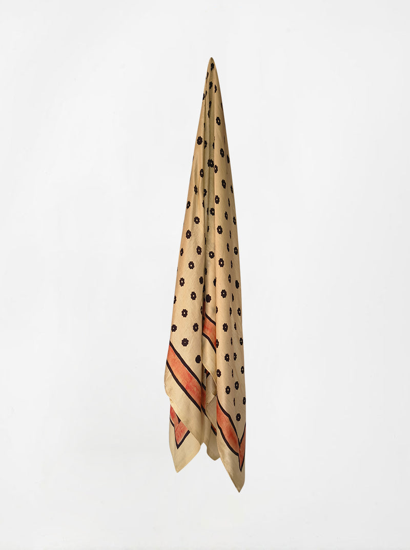 dot ajarakh silk shawl