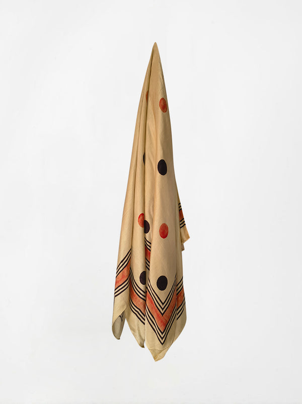 dot ajarakh silk shawl