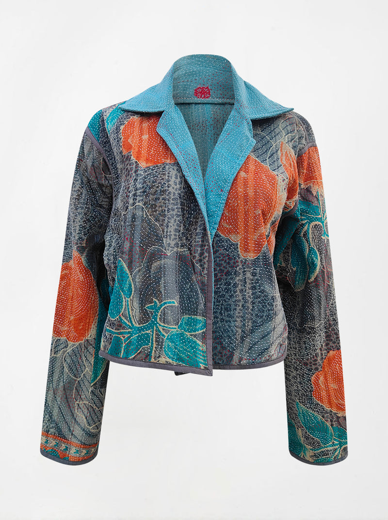 kantha vintage crop jacket ruhi (Zinda)