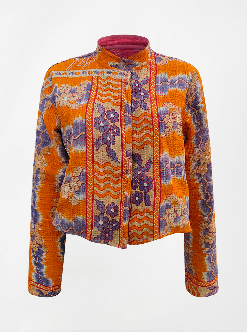 kantha vintage crop jacket reeta (Zinda)