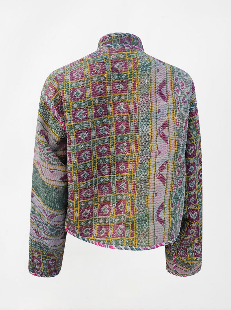 kantha vintage crop jacket trupti (Zinda)