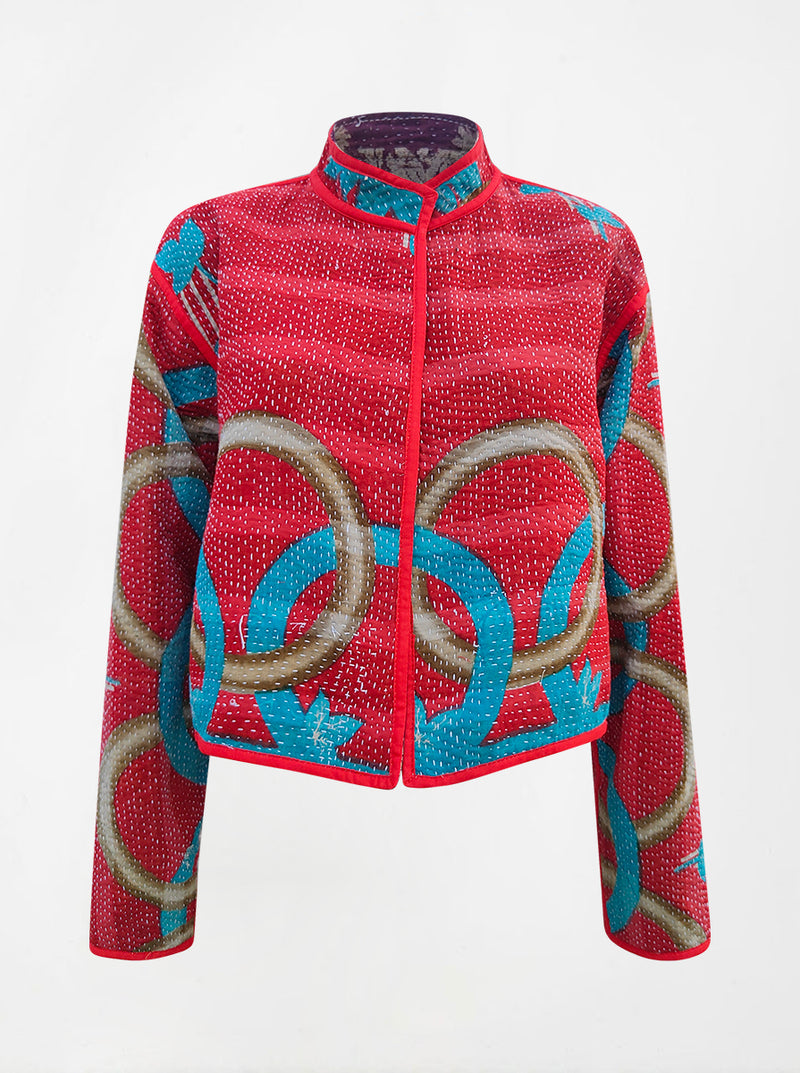 kantha vintage crop jacket ramona (Zinda)