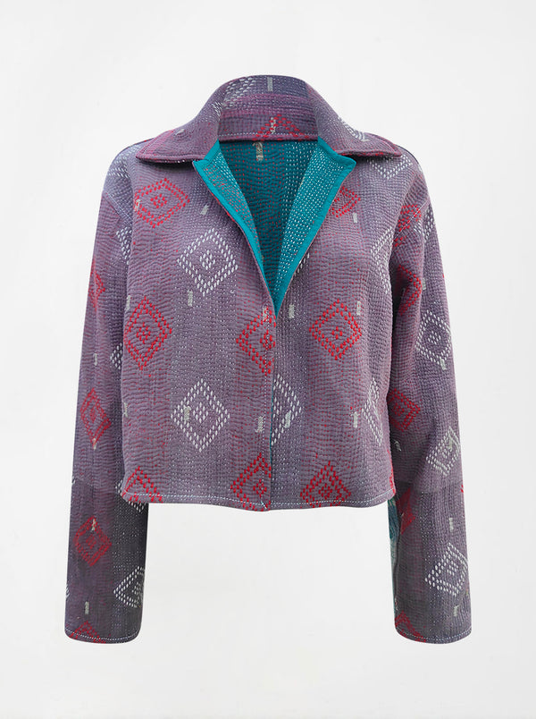kantha vintage crop jacket rupali (Zinda)