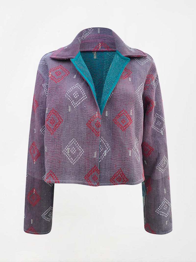 kantha vintage crop jacket rupali (Zinda)