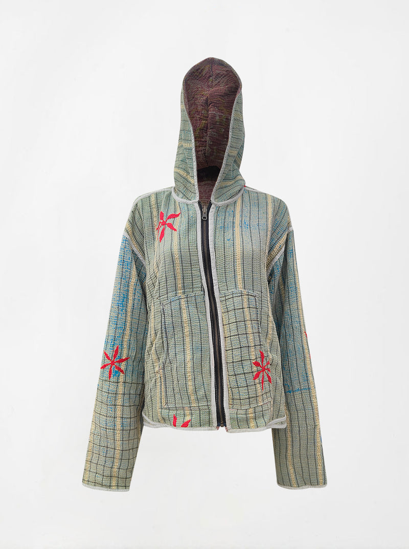 kantha vintage hoodie patala (S) (Zinda)