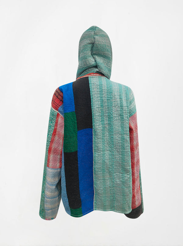 kantha vintage hoodie buddhi (M) (Zinda)