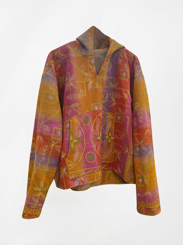 kantha vintage hoodie deva (M) (Zinda)