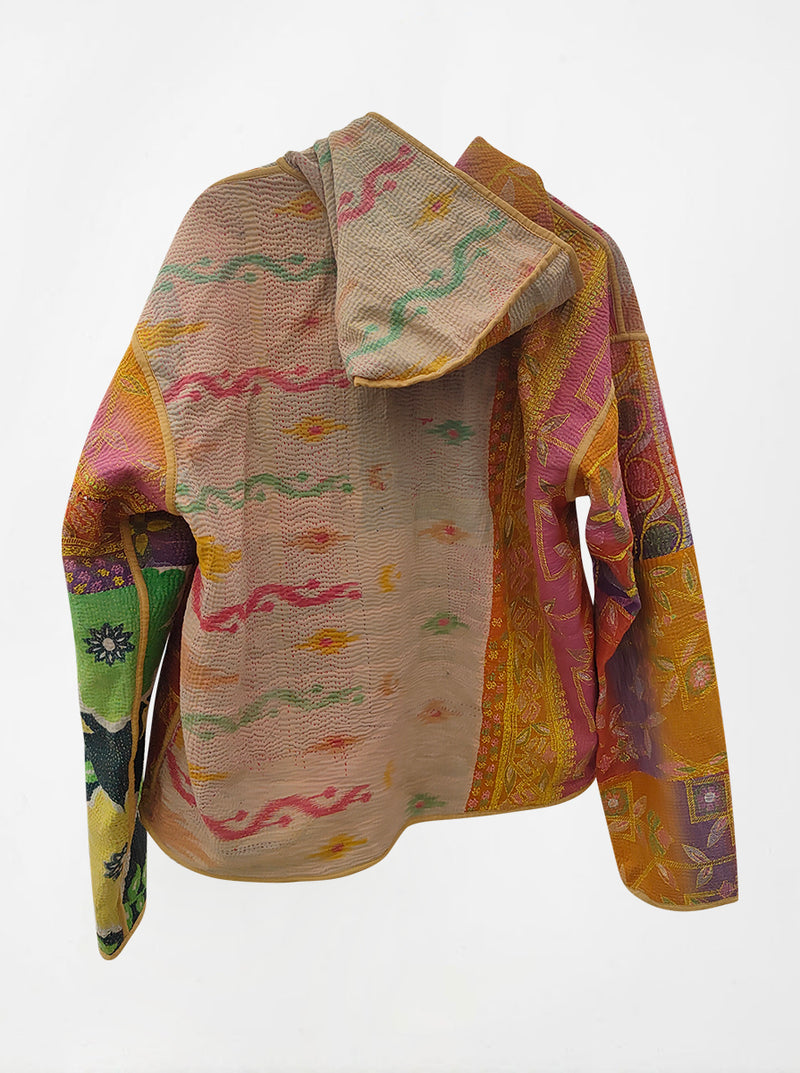 kantha vintage hoodie deva (M) (Zinda)