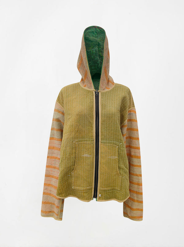kantha vintage hoodie jaya (L) (Zinda)