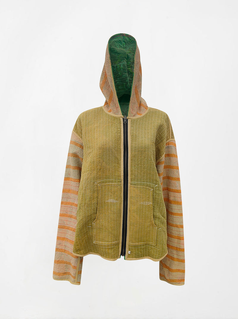 kantha vintage hoodie jaya (L) (Zinda)