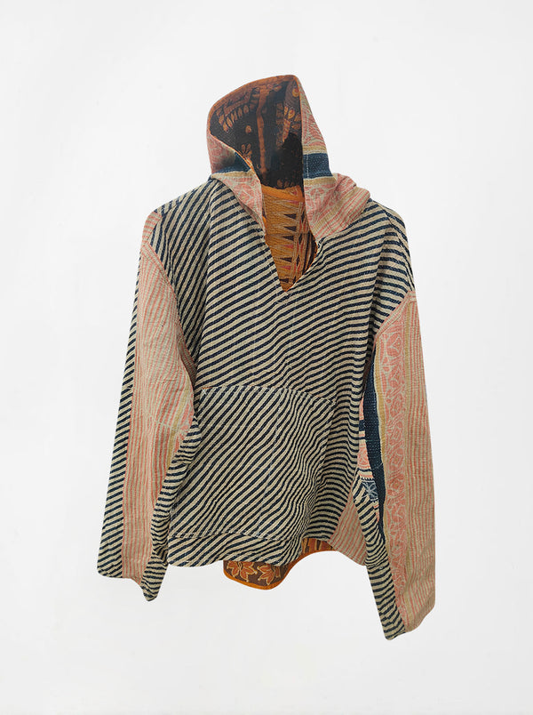 kantha vintage hoodie sati (L) (Zinda)