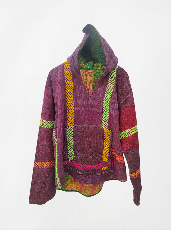 kantha vintage hoodie kalam (XL) (Zinda)
