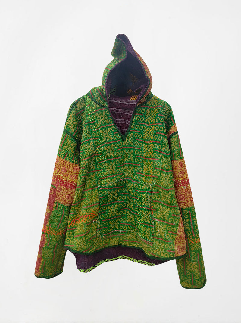 kantha vintage hoodie kalam (XL) (Zinda)